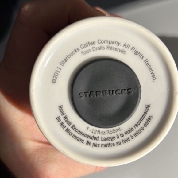 Starbucks 2011 Travel Mug with Lid 12oz - Picture 11 of 13